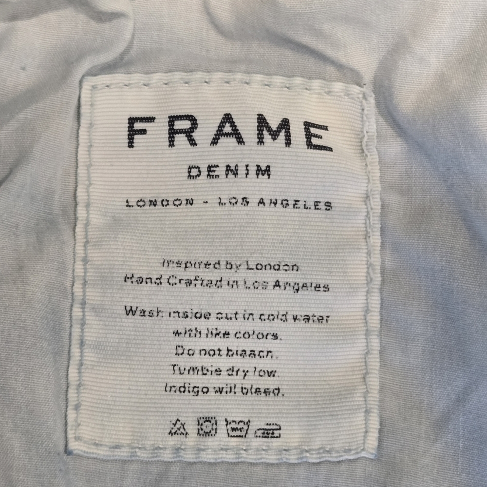 Frame Denim Le Nouveau Straight Split Front Sheffield Raw Hem Jeans Size 29 - Picture 9 of 11